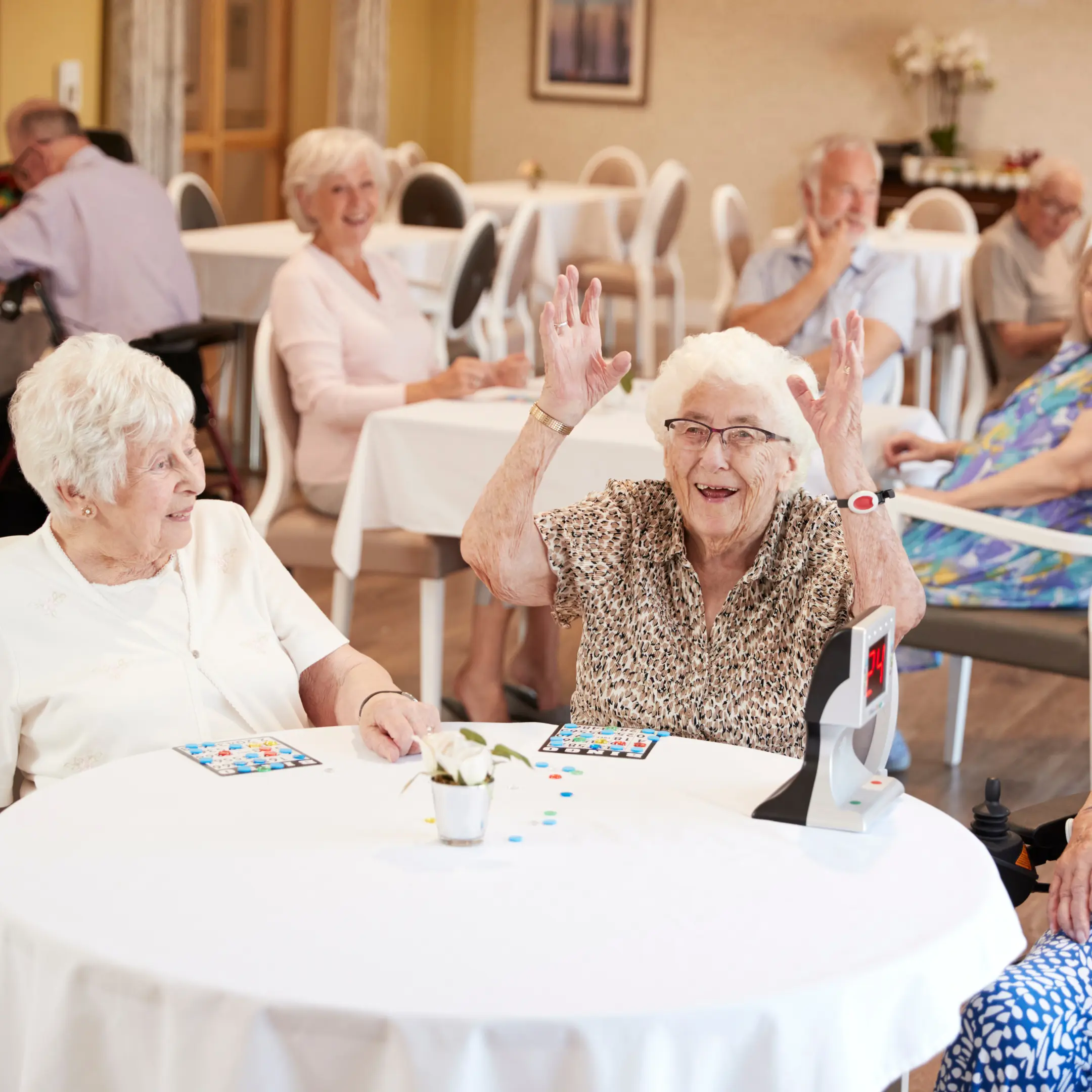 Seniors enjoying activities